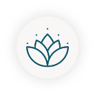 Wellbeings healing lotus icon for holistic wellness